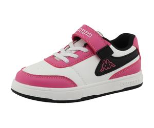 Sneaker KAPPA "KORA", Mädchen, Gr. 29, pink, weiß, schwarz, Synthetik, Schuhe Sneaker (52674619-29) pink, weiß, schwarz