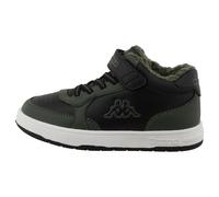 Sneaker KAPPA "KORA", Mädchen, Gr. 31, schwarz, khaki, Synthetik, Schuhe Sneaker, Winterschuhe, gefüttert (51439261-31) schwarz, khaki