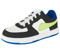 Sneaker KAPPA "KORA", Mädchen, Gr. 34, schwarz (schwarz, weiß, lime), Synthetik, Schuhe Sneaker, Mit praktischem Klettverschluss (55312102-34) schwarz, weiß, lime