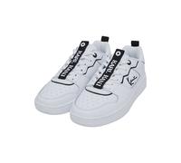 Sneaker KARL KANI "Karl Kani Damen KKFWM000046 89 TT HYB", Damen, Gr. 42.5, schwarz-weiß (weiß, schwarz), Leder, unifarben, Schuhe Sneaker (24614718-42,5) weiß, schwarz