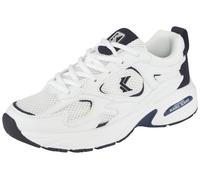 Sneaker KARL KANI "PRIME RUNNER 2 GS", Jungen, Gr. 36,5, weiß, dunkel blau, Synthetik, Textil, Schuhe Sneaker, für Kinder & Jugendliche (12382005-36,5) weiß, dunkel blau