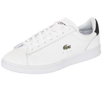 Sneaker LACOSTE "CARNABY SET", Herren, Gr. 42,5, weiß (wht, blk), Leder, Schuhe Sneaker (56095310-42,5) wht, blk