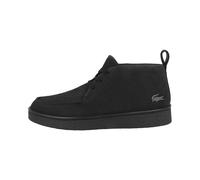 Sneaker LACOSTE "Lacoste Baseshot Chukka 2251 Sneaker mid Herren Schuhe", Herren, Gr. 46,5, schwarz, Veloursleder, Schuhe Sneaker, Zuglasche an der Ferse (68225844-46,5) schwarz