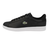 Sneaker LACOSTE "Lacoste Carnaby Set 224 1 Sneaker low Herren Schuhe", Herren, Gr. 42, schwarz, Glattleder, Schuhe Sneaker, Verstärkte Ferse (92674424-42) schwarz