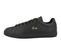 Sneaker LACOSTE "Lacoste LEROND SET 225 2 Sneaker low Damen, Herren Schuhe", Damen, Gr. 46,5, schwarz (dunkelblau), Glattleder, Synthetik, Schuhe Sneaker, Ziernähte (27838315-46,5) dunkelblau
