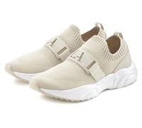 Sneaker LASCANA ACTIVE Gr. 41, beige Damen Schuhe Socksneaker Slip-on-Sneaker Sneaker low Halbschuh, Freizeitschuh, Slipper, Chunky Sohle VEGAN (86284218-41)