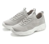 Sneaker LASCANA ACTIVE "Turnschuhe", Damen, Gr. 38, grau (hellgrau), Obermaterial: 50% Lederimitat, 50% Textilmaterial. Decksohle: 100% Textilmaterial. Futter: 100% Textilmaterial. Laufsohle: 100% Syn