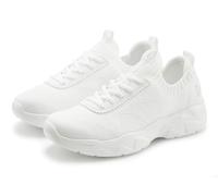 Sneaker LASCANA ACTIVE "Turnschuhe", Damen, Gr. 42, weiß, Obermaterial: 50% Lederimitat, 50% Textilmaterial. Decksohle: 100% Textilmaterial. Futter: 100% Textilmaterial. Laufsohle: 100% Synthetik, Mes