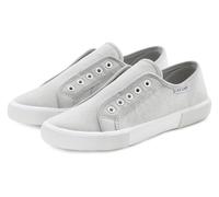 Sneaker LASCANA, Damen, Gr. 35, grau (hellgrau), Obermaterial: 100% Textilmaterial. Decksohle: 100% Textilmaterial. Futter: 100% Textilmaterial. Laufsohle: 100% Synthetik, unifarben, Schuhe Damenschuh