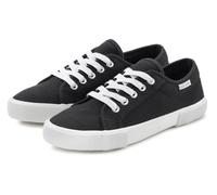 Sneaker LASCANA, Damen, Gr. 35, schwarz, Obermaterial: 100% Textilmaterial. Decksohle: 100% Textilmaterial. Futter: 100% Textilmaterial. Laufsohle: 100% Synthetik, unifarben, Basic, Schuhe Skaterschuh