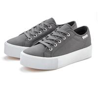 Sneaker LASCANA, Damen, Gr. 36, grau (anthrazit), Obermaterial: 100% Textilmaterial. Decksohle: 100% Textilmaterial. Futter: 100% Textilmaterial. Laufsohle: 100% Synthetik, unifarben, Schuhe Sneaker, 