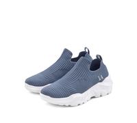 Sneaker LASCANA, Damen, Gr. 38, blau, Obermaterial: 100% Textilmaterial. Decksohle: 100% Textilmaterial. Futter: 100% Textilmaterial. Laufsohle: 100% Synthetik, unifarben, Schuhe Sneaker, Halbschuh, S
