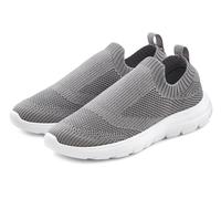 Sneaker LASCANA, Damen, Gr. 38, grau, Obermaterial: 100% Textilmaterial. Decksohle: 100% Textilmaterial. Futter: 100% Textilmaterial. Laufsohle: 100% Synthetik, unifarben, Schuhe Socksneaker Sneaker l