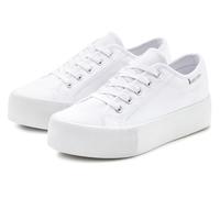 Sneaker LASCANA Gr. 39, weiß Damen Schuhe Skaterschuh Canvassneaker Plateausneaker Sneaker low (13961138-39)