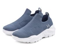 Sneaker LASCANA, Damen, Gr. 41, blau, Obermaterial: 100% Textilmaterial. Decksohle: 100% Textilmaterial. Futter: 100% Textilmaterial. Laufsohle: 100% Synthetik, unifarben, Schuhe Sneaker, Halbschuh, S