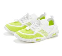 Sneaker LASCANA Gr. 43, grün (weiß, lime) Damen Schuhe (39289132-43) weiß, lime