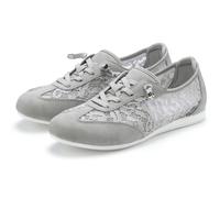 Sneaker LASCANA "Freizeitschuh, Halbschuh, Slip-On-Sneaker", Damen, Gr. 39, grau, Obermaterial: 60% Textilmaterial, 40% Lederimitat. Decksohle: 100% Textilmaterial. Futter: 100% Textilmaterial. Laufso