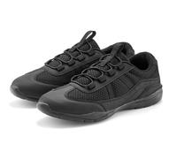 Sneaker LASCANA "Freizeitschuh, Halbschuh, Turnschuhe, Slip-On-Sneaker", Damen, Gr. 37, schwarz, Obermaterial: 50% Lederimitat, 50% Textilmaterial. Decksohle: 100% Textilmaterial. Futter: 100% Textilm