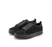 Sneaker LASCANA "Schnürhalbschuhe, Freizeitschuhe", Mädchen, Gr. 38, schwarz, Obermaterial: 100% Textilmaterial. Decksohle: 100% Textilmaterial. Futter: 100% Textilmaterial. Laufsohle: 100% Synthetik,