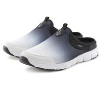 Sneaker LASCANA "Slip-On-Sneaker", Damen, Gr. 38, schwarz (schwarz, weiß), Obermaterial: 100% Textilmaterial. Decksohle: 100% Textilmaterial. Futter: 100% Textilmaterial. Laufsohle: 100% Synthetik, me