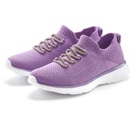 Sneaker LASCANA "Slip-On-Sneaker, Slipper, Freizeitschuh", Damen, Gr. 35, lila (flieder), Obermaterial: 100% Textilmaterial. Decksohle: 100% Textilmaterial. Futter: 100% Textilmaterial. Laufsohle: 100