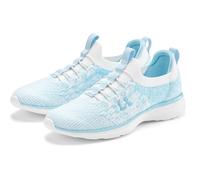 Sneaker LASCANA "Slipper, Halbschuh", Damen, Gr. 43, blau (hellblau), Obermaterial: 100% Textilmaterial. Futter: 100% Textilmaterial. Decksohle: 100% Textilmaterial. Laufsohle: 100% Synthetik, unifarb