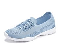 Sneaker LASCANA Gr. 40, blau Damen Schuhe Sneaker Slipper, Halbschuh, zum Reinschlüpfen, leichtes Meshmaterial VEGAN Bestseller (17842434-40)
