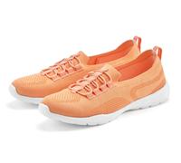 Sneaker LASCANA "Slipper, Halbschuh, leichtes Meshmaterial", Damen, Gr. 41, orange (hellorange), Obermaterial: 100% Textilmaterial. Decksohle: 100% Textilmaterial. Futter: 100% Textilmaterial. Laufsoh