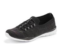 Sneaker LASCANA "Slipper, Halbschuh, leichtes Meshmaterial", Damen, Gr. 35, schwarz (schwarz meliert), Obermaterial: 100% Textilmaterial. Decksohle: 100% Textilmaterial. Futter: 100% Textilmaterial. L