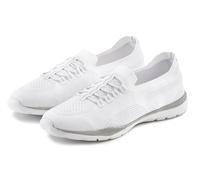 Sneaker LASCANA "Slipper, Halbschuh, Slip-On-Sneaker", Damen, Gr. 38, weiß, Obermaterial: 100% Textilmaterial. Decksohle: 100% Textilmaterial. Futter: 100% Textilmaterial. Laufsohle: 100% Synthetik, u