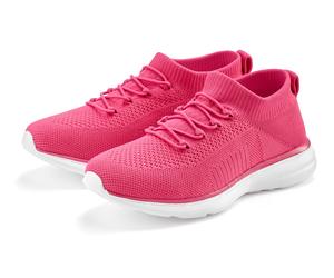 Sneaker LASCANA "Slipper, Halbschuh, Turnschuhe, Slip-On-Sneaker, bequem", Damen, Gr. 36, pink (magenta), Obermaterial: 100% Textilmaterial. Decksohle: 100% Textilmaterial. Futter: 100% Textilmaterial
