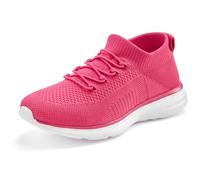 Sneaker LASCANA "Slipper, Halbschuh, Turnschuhe, Slip-On-Sneaker, bequem", Damen, Gr. 38, pink (magenta), Obermaterial: 100% Textilmaterial. Decksohle: 100% Textilmaterial. Futter: 100% Textilmaterial