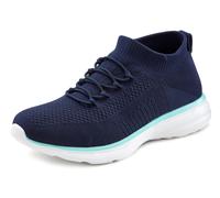Sneaker LASCANA "Slipper, Halbschuh, ultraleicht und bequem", Damen, Gr. 39, blau (marine), Obermaterial: 100% Textilmaterial. Decksohle: 100% Textilmaterial. Futter: 100% Textilmaterial. Laufsohle: 1