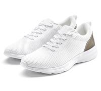 Sneaker LASCANA "Turnschuhe", Damen, Gr. 35, weiß, Obermaterial: 100% Textilmaterial. Decksohle: 100% Textilmaterial. Futter: 100% Textilmaterial. Laufsohle: 100% Synthetik, unifarben, Basic, Schuhe S