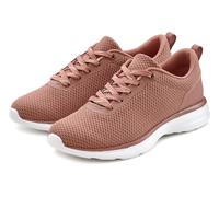 Sneaker LASCANA "Turnschuhe", Damen, Gr. 43, rosa (altrosa), Obermaterial: 100% Textilmaterial. Decksohle: 100% Textilmaterial. Futter: 100% Textilmaterial. Laufsohle: 100% Synthetik, unifarben, Basic