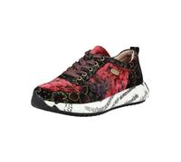 Laura Vita Sneaker Burton – Leder/Textil, Rot/Schwarz, Damen, Gr. 37
