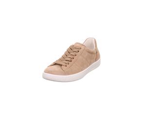 Sneaker LEGERO "SILENCE", Damen, Gr. 38, Textil, beige, Veloursleder, unifarben, Schuhe Sneaker, Schnürschuh, Halbschuh, Freizeitschuh mit Ziernähten (99145960-38) beige