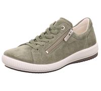 Sneaker LEGERO "TANARO 5.0", Damen, Gr. 45, grün (oliv), Veloursleder, unifarben, Schuhe Sneaker, Komfortschuh, Freizeitschuh, Schnürschuh mit Reißverschluss (79044340-45) oliv