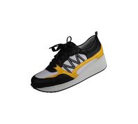 Sneaker LEI BY TESSAMINO "Nele", Damen, Gr. 35, gelb (gelb, schwarz), Kunstfaser, Synthetik, Schuhe Sneaker, in sportlichem Design (52246333-35) gelb, schwarz