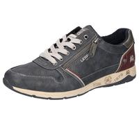 Sneaker LERROS, Damen, Gr. 43, rot (grau, weinrot), Lederimitat, used, Schuhe Sneaker, Schnürschuh, Freizeitschuh, Halbschuh mit Reißverschluss (36154446-43) grau, weinrot