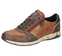 Sneaker LERROS, Herren, Gr. 46, braun (cognac, braun), Lederimitat, Schuhe, Schnürschuh, Freizeitschuh, Halbschuh mit Reißverschluss (47720065-46) cognac, braun