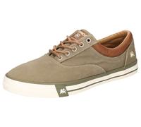 Sneaker LERROS, Herren, Gr. 48, hellkhaki, Textil, kontrastfarbene Details, Schuhe Sneaker, Schnürschuh, Halbschuh, Freizeitsneaker mit weichem Schaftrand (88839048-48) hellkhaki