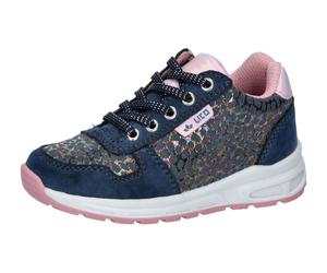 Sneaker LICO "Freizeitschuh Lea", Mädchen, Gr. 34, blau, Leder, Schuhe Sneaker (36988053-34) blau