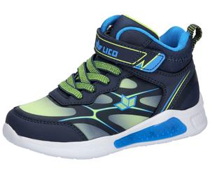 Sneaker LICO "Freizeitstiefel Blinky Boy", Kinder, Gr. 28, blau, Synthetik, Schuhe Sneaker (12807345-28) blau