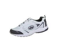 Sneaker LICO "Marvin", Herren, Gr. 48, weiß (weiß, marineblau), Obermaterial: 100% Nylon NY., Schuhe Sneaker (62212009-48) weiß, marineblau
