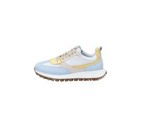 Sneaker LLOYD "Hochwertiger Sneaker", Damen, Gr. 38, bunt (weiß_denim), Leder, gemustert, Schuhe Sneaker, mit modernem Design (24748362-38) weiß_denim