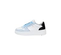 Sneaker LLOYD "Hochwertiger Sneaker", Damen, Gr. 41, blau (schneeweiß), Leder, gemustert, Schuhe Sneaker, mit modernem Design (21828048-41) schneeweiß