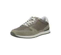 LLOYD Herren Sneaker Low-Top Genarbtes Rauleder Grün Größe 46