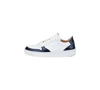 Sneaker LLOYD "Moderner Sneaker", Damen, Gr. 37, blau (weiß_denim), Leder, gemustert, Schuhe Sneaker, mit herausnehmbarem Fußbett (17865644-37) weiß_denim