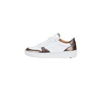 Sneaker LLOYD "Moderner Sneaker", Damen, Gr. 41, silber (weiß), Leder, gemustert, Schuhe Sneaker, mit herausnehmbarem Fußbett (58941920-41) weiß